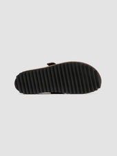 Agor 012 Dark Brown Suede Mule Sandals
