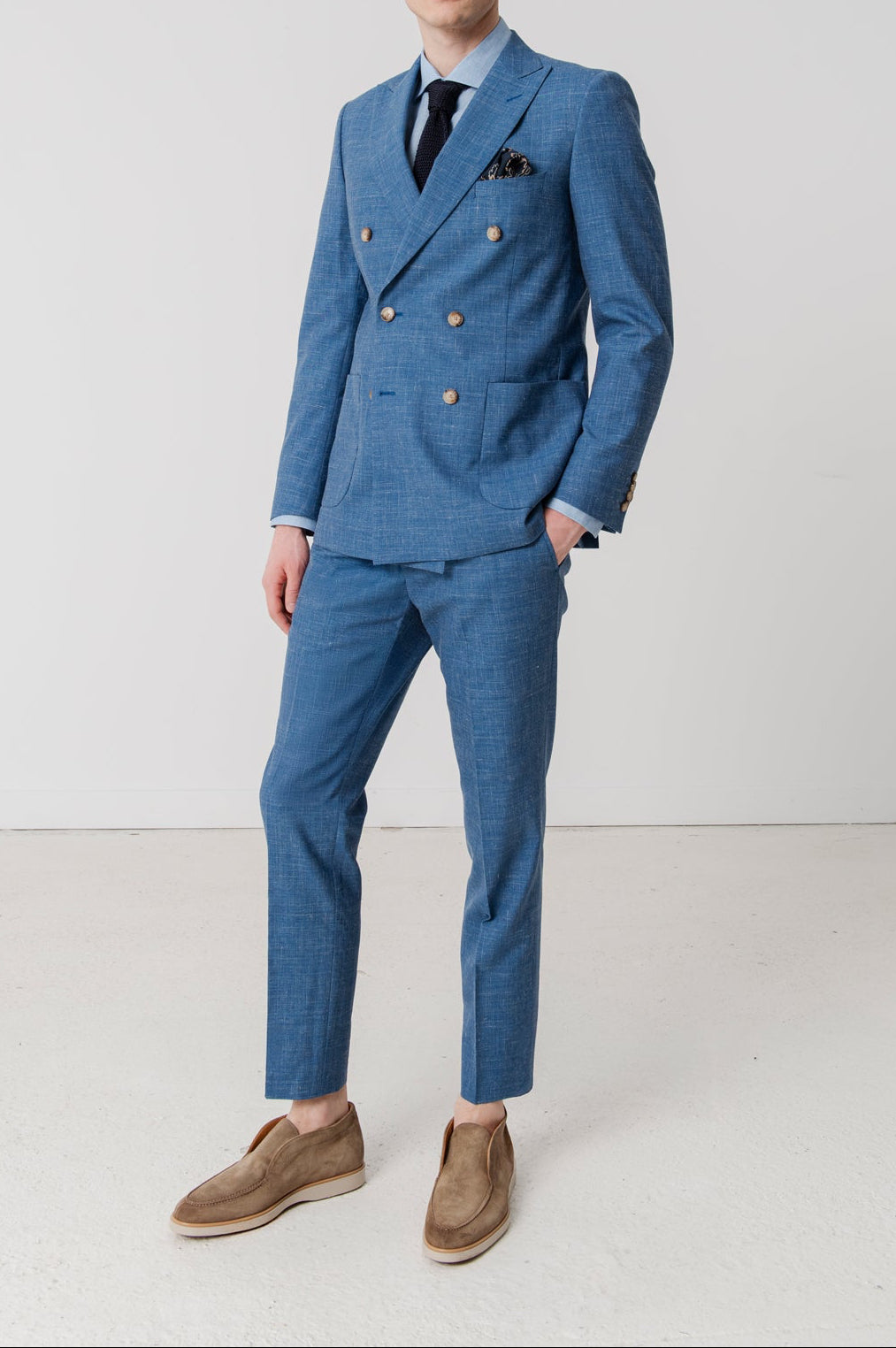 Costume Crois Ramatuelle En Laine Lin Soie