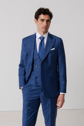 Costume Mistral Col Pointe En Laine Vierge
