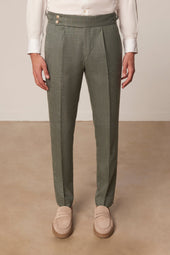 Costume Droit Cabaneros En Laine Vierge Soie Et Lin