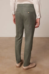 Costume Droit Cabaneros En Laine Vierge Soie Et Lin
