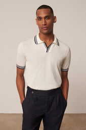 Polo Fabio en coton blanc
