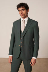 Costume Molene Vert En Laine Vierge
