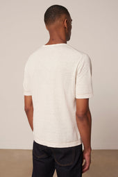 T Shirt Diego En Coton Et Lin Blanc