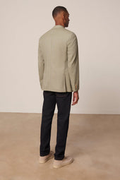 Veste Blazer Droite Cerros En Laine Et Lin