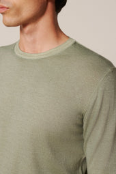 Pull Pedro en laine merinos vert