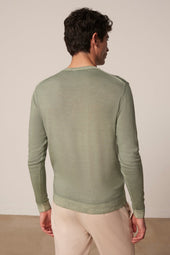 Pull Pedro en laine merinos vert