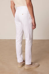 Pantalon Droit Malo Double B En Coton Et Elastane