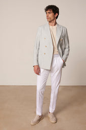 Pantalon Droit Malo Double B En Coton Et Elastane