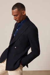 Veste Crois E Estaque En Laine