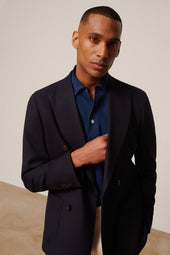 Veste Crois E Estaque En Laine