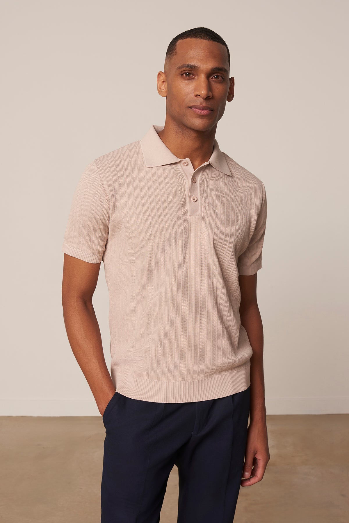 Beige Cotton Polo Rodrigo