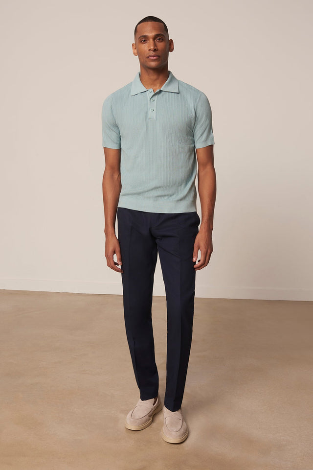 Green cotton polo shirt by Polo Rodrigo