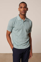 Polo Rodrigo En Coton Vert D Eau
