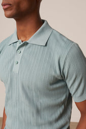 Polo Rodrigo En Coton Vert D Eau