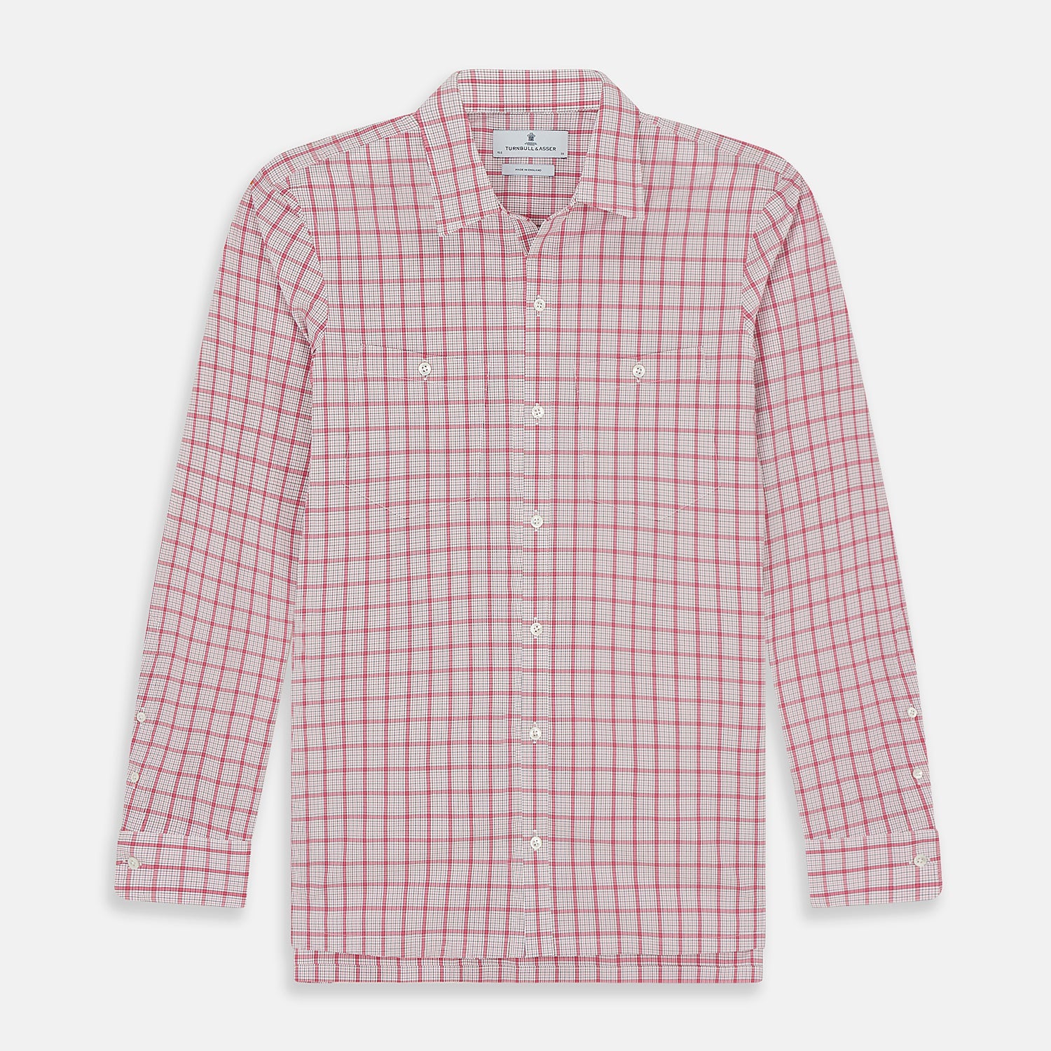 Pink Graph Overlay Check Piccadilly Shirt