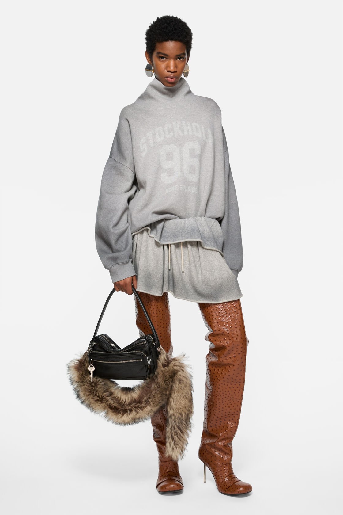 High Neck Sweatshirt