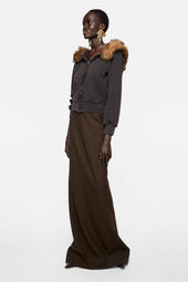 Shearling Zip Up Hoodie