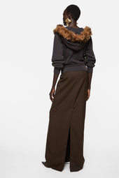 Shearling Zip Up Hoodie