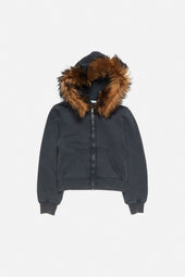 Shearling Zip Up Hoodie