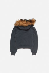 Shearling Zip Up Hoodie