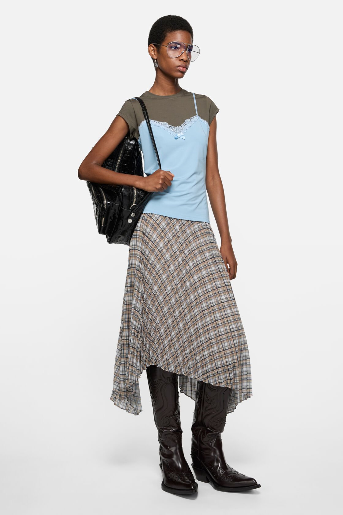 Layered lace t-shirt
