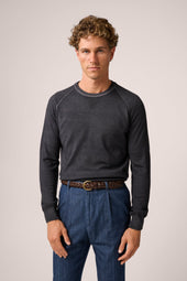 Alcott Raglan Crew Sweater Wool Vintage Wash