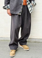 ANDREW 30-97-7 | Balloon Trousers | Brown Herringbone