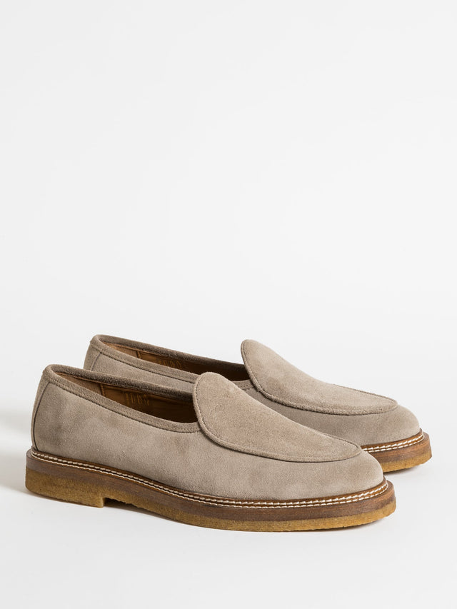 Beige suede