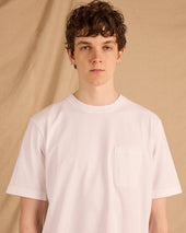 Woven Pocket T-Shirt in White