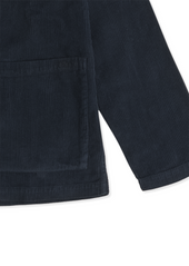 Needlecord Acton Overshirt in Dark Navy