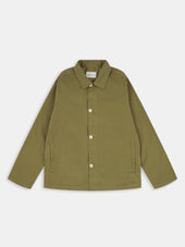 Hatton Cotton Overshirt in Khaki