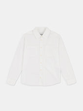 Filey Poplin Shirt in White