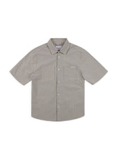 Derby Seersucker Shirt in Washed Navy