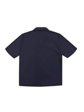 Grange Poplin Shirt in Dark Navy