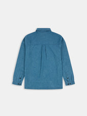 Carpenter Linen Shirt in Blue
