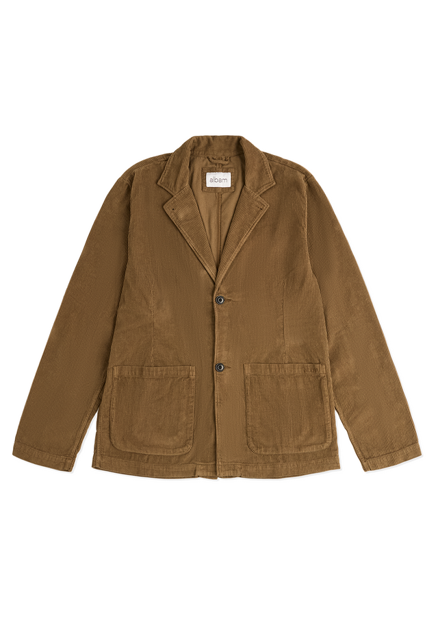 Needlecord Fairfax Blazer in Tobacco