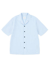 Oxford Stripe Fenton Shirt in Pale Blue
