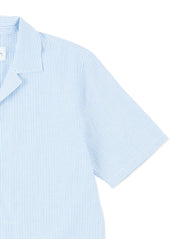 Oxford Stripe Fenton Shirt in Pale Blue