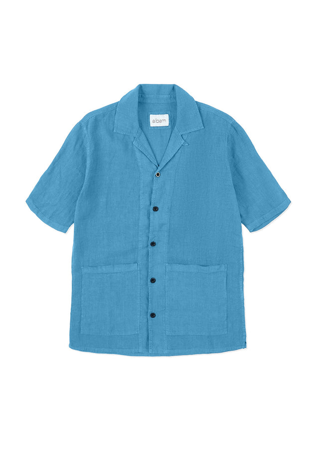 Linen Holland Shirt in Blue