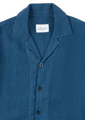 Linen Holland Shirt in Indigo