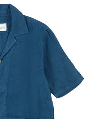 Linen Holland Shirt in Indigo