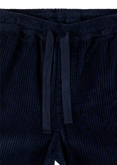 Cord Judd Drawstring Trouser in Dark Navy