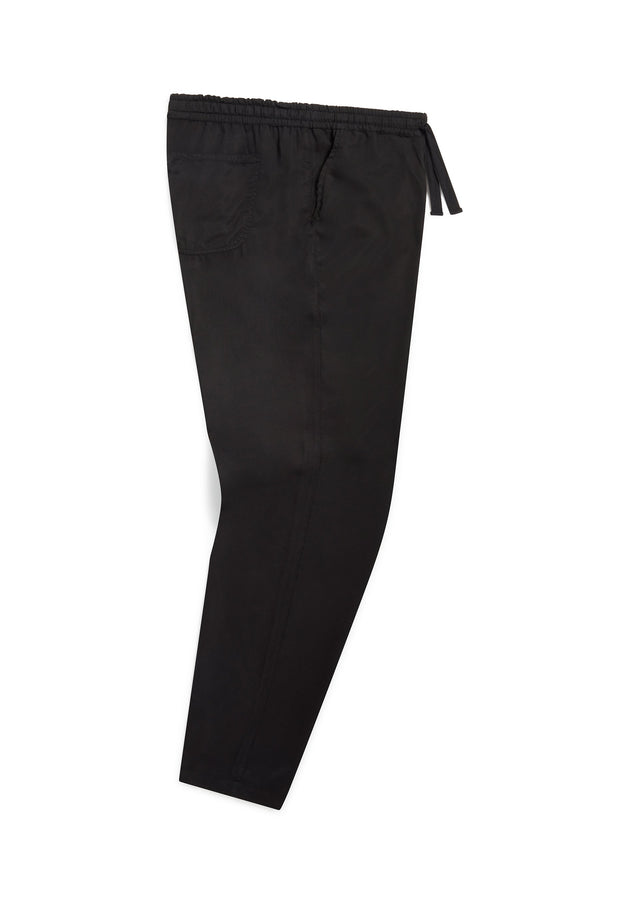 Judd Drawstring Trouser in Black