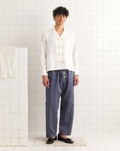 Alumni Stripe Pajama Pants- Blue