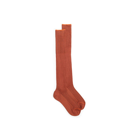 Filo Di Scozia Mercerised Cotton High Socks