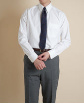 AMETORA STRAIGHT COLLAR SELVEDGE POPLIN