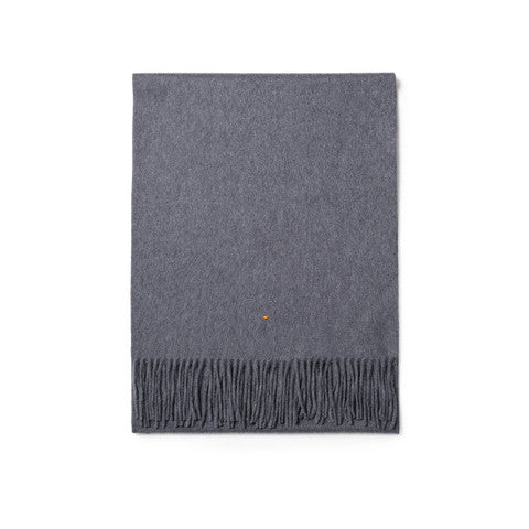 Grey cashmere scarf