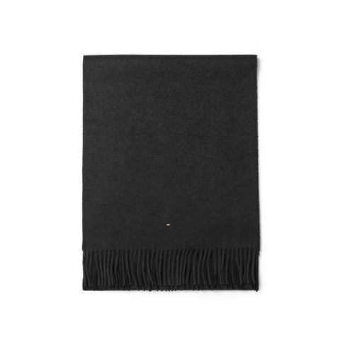 Black cashmere scarf
