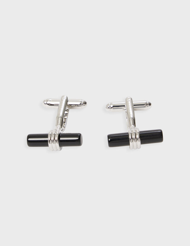 Black cufflinks